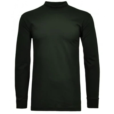 Abbildung von RAGMAN Herren Stehkragenshirt Langarm 3XL, Dunkelgrün 386