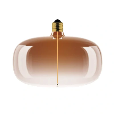 Abbildung von OSRAM Vintage 1906 Big Elipse ist eine dimmbare LED Lampe mit Filament in Ellipsenform. Sie bietet 4 W für 120 lm, E27 Fassung, Tea Brown Glas, 215 mm Durchmesser, Farbwiedergabe CRI 80, 1800 K.