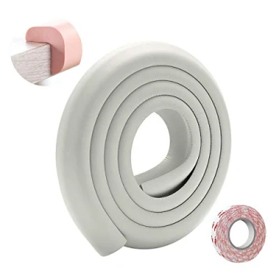 Abbildung von SONARIN Baby Safety Kantenschutz,2M / 6,6ft Eckenschutz Möbel Tischkantenschutz L Förmige mit starkem Klebeband, Kinderschutz Stoßschutz für Scharfe Ecken &amp; Tischschutz(Grau)