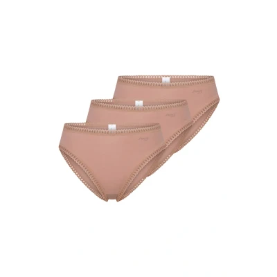 Abbildung von sloggi Women&#039;s GO Crush High Leg C3P Briefs, Cameo Brown, L (3er Pack)