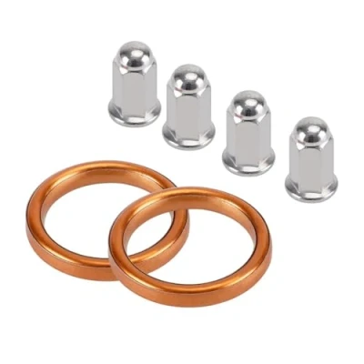 Abbildung von für Honda CB 500 550 Four K0 K1 K2 K3 F1 F2 Motorcycle Accessories,Satz mit 4 Auspuffdichtungen und 8 Hutmuttern