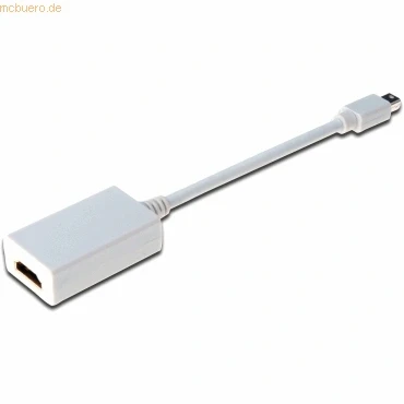 Abbildung von ASSMANN DisplayPort Adapterkabel mini DP HDMI Typ A 0.15m weiß