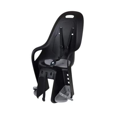 Abbildung von POLISPORT 8408300002 Rücksitz KOARI für Fahrräder mit Rädern von 26&#039;&#039; bis 29&#039;&#039;, geeignet Kinder einem Maximalgewicht 22 kg, Verankerung am MIK HD Gepäckträger in Schwarz/Grau