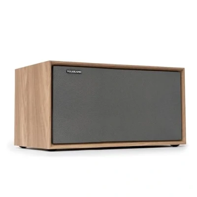Abbildung von VULKKANO T40 ARC Aktivlautsprecher mit 40W Leistung, 4&quot; Woofer, HDMI ARC, Bluetooth 5.0, RCA, AUX, USB, Lautsprecher für den Fernseher, Tisch oder das Regal, Braun