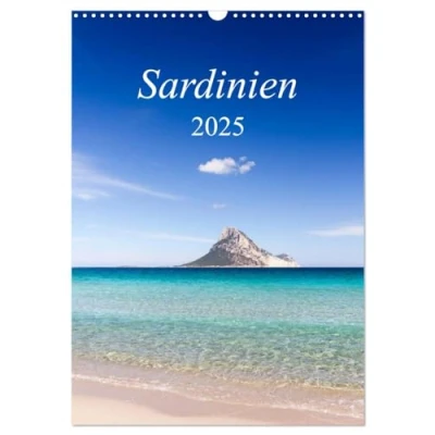 Abbildung von Sardinien (Wandkalender 2025 DIN A3 hoch), CALVENDO Monatskalender