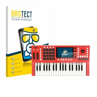Abbildung von BROTECT Schutzglas für Akai Professional MPC Key 37 Schutzfolie Panzer Folie Glas [Extrem Kratzfest 9H, Anti Fingerprint, Ultra Transparent]