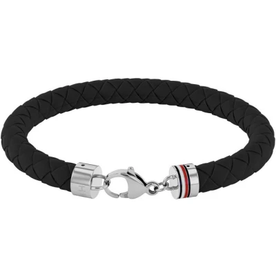 Abbildung von Tommy Hilfiger Armband silvercoloured/black, Herren, Größe: One Size, Silver coloured/black