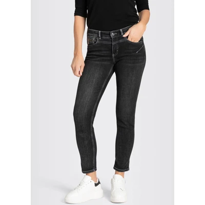 Abbildung von MAC Jeans RICH Slim Fit, Damen, Größe: 36x28, Anthrazit schwarz