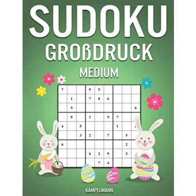 Abbildung von Sudoku Großdruck Medium: 250 mittelschwere Sudokus mit Lösungen Osterausgabe