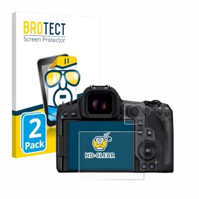 Abbildung von BROTECT (2 Stück Schutzfolie für Canon EOS R5 Mark II Displayschutz Folie Ultra Klar
