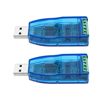 Abbildung von Create idea 2 x USB 2.0 auf RS485 Serial Port Male Converter Ersatz kompatibel mit Windows 7 8 10 XP Mac Adapter