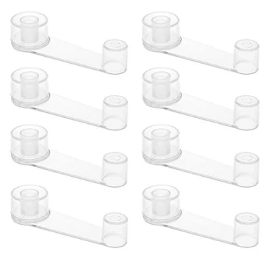 Abbildung von Navaris 8X Türstopper transparent selbstklebend 8er Set Türhalter Boden Stopper Tür Dämpfer Türpuffer Bodentürstopper für 50mm Türen