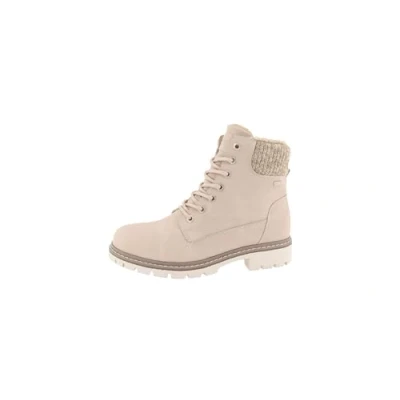 Abbildung von TOM Tailor Schnürstiefelette, Damen, Größe: 36, Cream Schuhe