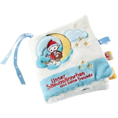 Abbildung von Heunec® Greifspielzeug Stoffbuch Sandmann, mit Bändchen zur Befestigung an Kinderwagen, Babyschale oder Bett