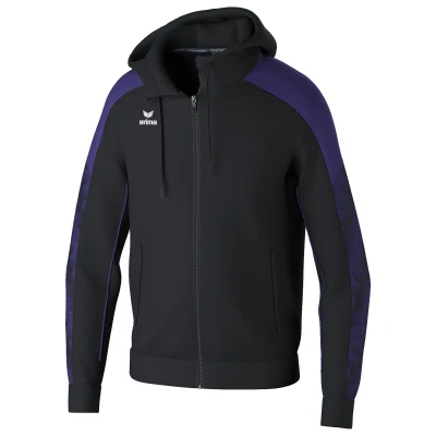 Abbildung von Erima Herren EVO STAR Trainingsjacke mit Kapuze (1032407), schwarz/ultra violet, S