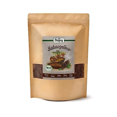 Abbildung von Biojoy BIO Kakaopulver (1 kg), roh, ohne Zucker, ideal zum Trinken und Backen (Theobroma cacao)