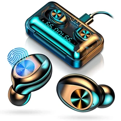 Abbildung von Kopfhörer TWS Bluetooth 5.2 kompatibel mit Huawei Smartphone In Ear Ohrhörer Wireless Headset Kabellos Touch Control LED Anzeige, Smartphone:Huawei P30 Lite