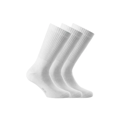 Abbildung von Rohner Sport 3 pack Weiß Komfortable vielseitige Baumwoll Sportsocken, Größe EU 39 42 Farbe White