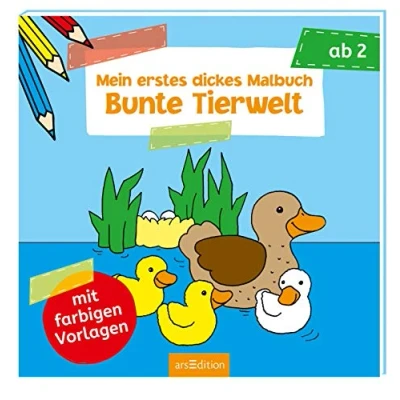 Abbildung von Mein erstes dickes Malbuch Bunte Tierwelt