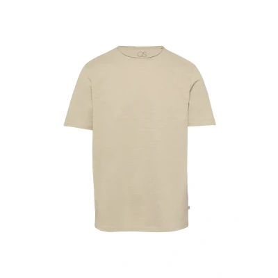 Abbildung von QS MIT Flammstruktur Tshirt basic, Herren, Größe: XL, Beige