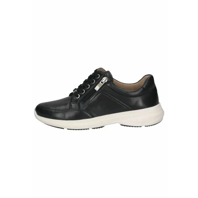 Abbildung von CAPRICE Damen Sneaker flach aus Leder mit Reißverschluss, Blau (Ocean Nappa), 41 EU