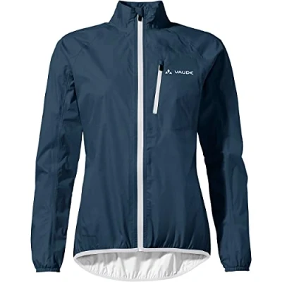 Abbildung von Vaude DROP Regenjacke / wasserabweisende Jacke, Damen, Größe: 40, Dark sea