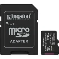 Abbildung von Kingston Canvas Select Plus microSD Speicherkarte 128GB microSDXC Gen3 150MB/s A1 Einschließlich SD Adapter SDCS3/128GB