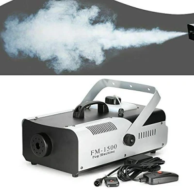 Abbildung von 1500W Nebelmaschine Outdoor mit Fernbedienung Überhitzungsschutz,mit 9*3W led,Fog Rauch DJ Club Party Disco Fogger Effekt,mit Überhitzungsschutz und 3m Kabel