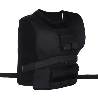 Abbildung von 20 kg Trainingsweste Gewichtsweste Verstellbar Krafttraining Fitness Oxford Eisen Schwarz 36 x 52 cm