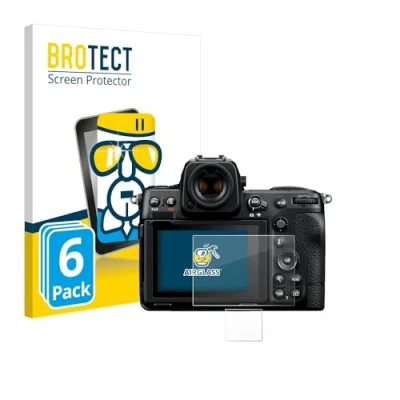 Abbildung von BROTECT Schutzglas für Nikon Z 8 (Display + Schulterdisplay) (6 Stück) Schutzfolie Panzer Folie Glas [Extrem Kratzfest 9H, Anti Fingerprint,