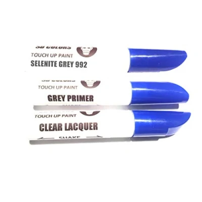 Abbildung von SD COLORS Neue Ausbesserungsfarbe SELENIT GRAU 992/7992 Reparatur KRATZEN 12ml FARBCODE (Farbe+KLARLACK+GRUNDIERUNG)