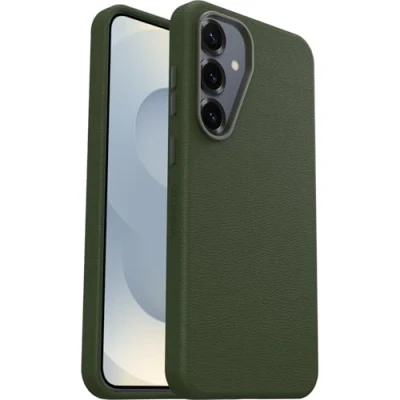 Abbildung von OtterBox Symmetry Cactus Leather Schutzhülle für Samsung Galaxy S25+ Grove green