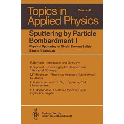 Abbildung von Sputtering by Particle Bombardment I: Physical of Single Element Solids (Topics in Applied Physics, Band 47)
