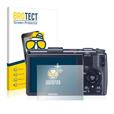 Abbildung von BROTECT Entspiegelungs Schutzfolie für Ricoh GR Digital III (2009 2011) (2 Stück) Matte Displayschutz Folie, Anti Reflex, Fingerprint