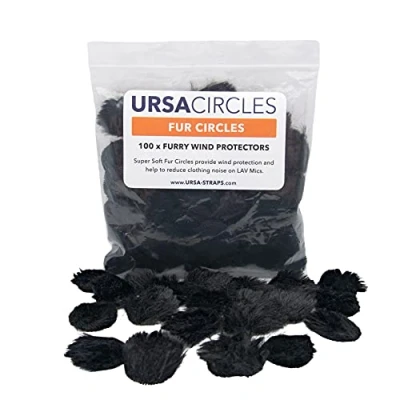 Abbildung von URSA Fur Circles Mini Windschutz für Lav Mikrofone (100x, schwarz)