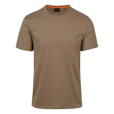Abbildung von BOSS Tales Tshirt basic, Herren, Größe: Small, Open brown
