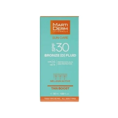 Abbildung von Bronze (D) Gesichtsflüssigkeit SPF30 50 ml Sun Care für alle Hauttypen Martiderm