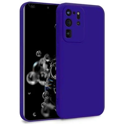 Abbildung von MyGadget Hülle für Samsung Galaxy S20 Ultra Zweilagige Handyhülle mit Kameraschutz Cover Innenfutter &amp; Silikon außen Dunkel Lila