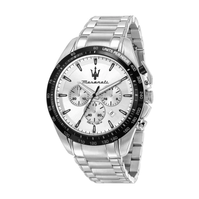 Abbildung von Maserati Chronograph Silber weiß, Herren, Größe: One Size, weiß