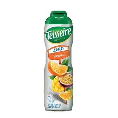 Abbildung von Teisseire Zuckerfrei, Sirup Tropical für Erfrischungsgetränke, Cocktails, Flasche 60 cl