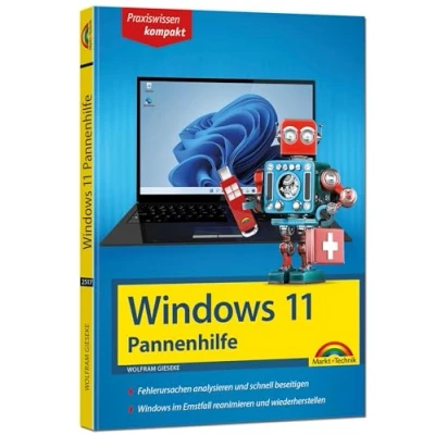 Abbildung von Windows 11 Pannenhilfe: Probleme erkennen, Lösungen finden, Fehler beheben aktuell zu