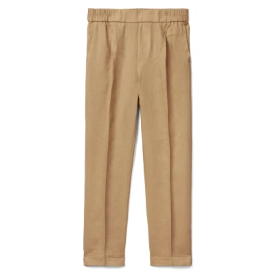 Abbildung von United Colors of Benetton Cropped Stoffhose, Damen, Größe: Small, Camel