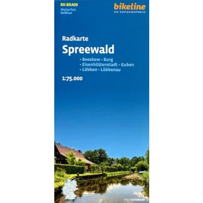 Abbildung von Radkarte Spreewald (RK BRA09): Beeskow Burg Eisenhüttenstadt Guben Lübben Lübbenau (Bikeline Radkarte)
