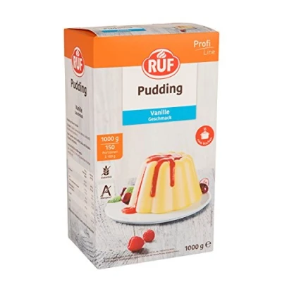 Abbildung von RUF Pudding Vanille, Puddingpulver mit Vanillegeschmack, nur Milch und Zucker aufkochen, Großgebinde, glutenfrei, ohne Allergene, 1x1000g