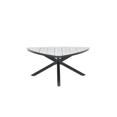Abbildung von Gardissimo Gartentisch Esstisch Armati dunkel 170 cm Triangel, Tisch Aluminium Nonwood Wetterfest Outdoor anthrazit pflegeleicht