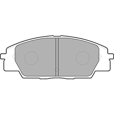 Abbildung von DELPHI LP1559 Bremsbelagsatz mit akustischer Verschleißwarnung Anti Quietsch Blech Zubehör HONDA: S2000, CIVIC 8 Hatchback, 7 Hatchback
