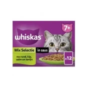 Abbildung von Mix Selection in Sauce Mahlzeitentüten Multipack 12x85g Tiernahrung Whiskas