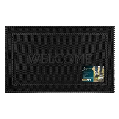 Abbildung von JVL Alvaro Welcome Scraper Gummi Fußmatte, 45 x 75 cm