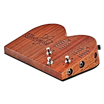 Abbildung von Ortega Guitars Digitale Stomp Box Digitales Effektpedal und Looper 16 Drum &amp; Percussion Samples Inklusive Netzteil Mahagoni Holz, Natur (QUANTUMloop)