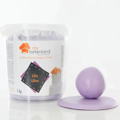 Abbildung von Zuckerteig Rollfondant Zuckermasse Fondant 1 5kg 26 Farben Perfekt zum Modellieren von Figuren und Dekorationen Stark, glatt geschmeidig Halal &amp; Koscher Hell Lila kg